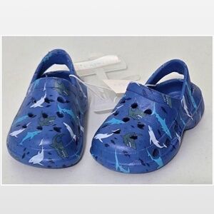 New Capelli New York Shoes Kids Baby Sandals Slides Blue Shark NWT